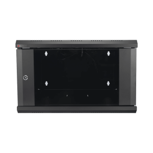 Linkedpro ps06550gu Gabinete de Pared Desarmable / 6U / 19 Pulgadas / 600 x 550 x 382 mm / Cristal Templado 5 mm / Carga Estática 60 kg / Acero SPCC RAL 9004 / IP20 Interior / RoHS