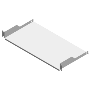 Linkedpro sch231uw Charola para Rack Blanca de 19 de 2 postes, 23 cm de Profundidad, 1 Unidad de rack