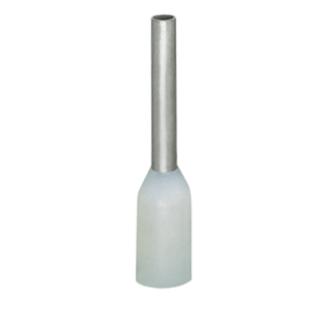Wago 216-201 Manguito Terminal / 0.5 mm² (20 AWG) / Camisa Plástica Estándar / Longitud 14 mm (0.55 in) / Cobre Electrolítico Cincado Galvanizado / Blanco / DIN 46228 Parte 4 / Paquete 1000 UDS