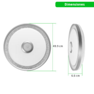 Jwj jlar-4003 Luminario LED de 40W / 3000 Lúmenes / Ø 490mm x 66mm / Voltaje 85-265V / Temperatura Fría 6500K / Conexión Bluetooth / App iLink.