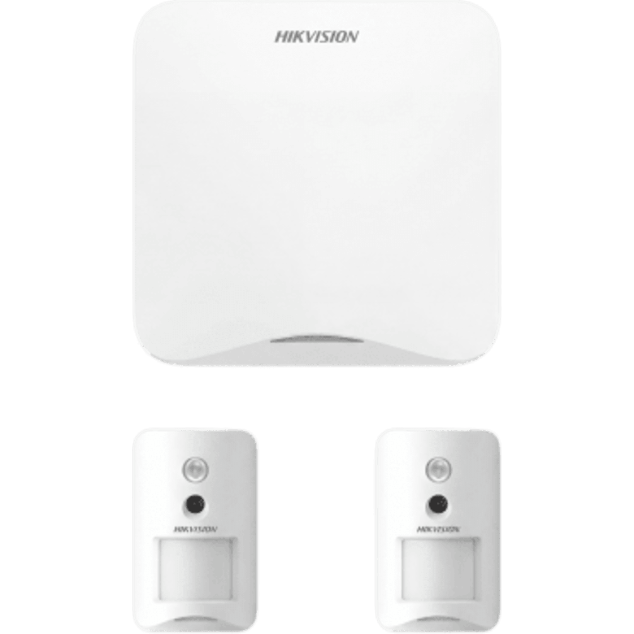 Hikvision axhome-kit-gsm-pir-cam (AX HOME) KIT de Alarma AX HOME / Incluye: 1 Panel con Wi-Fi y GSM 3G/4G / 2 Cámaras PIR Inalámbricas / Compatible con Hik-Connect P2P y Hik-Partner PRO