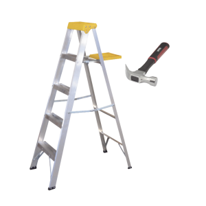 Surtek kitescmart Escalera y Martillo Ideales para el Hogar