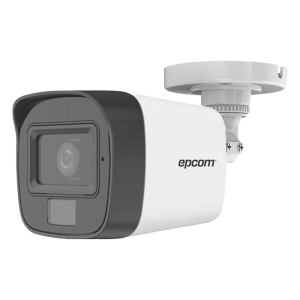 Epcom Professional b8-turbo-dl(nf) [Dual Light] Bala TurboHD 2 Megapíxel (1080p) / Gran angular 101° / Exterior IP67 / Lente 2.8 mm / 30mts de IR + 20mts luz blanca / Microfono Interconstruido