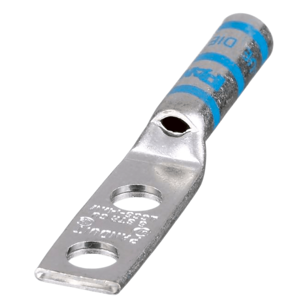 Panduit lcc614awl1pz Terminal Doble Ojillo para Cable 6 AWG, Orificio 1/4, Distancia de 16mm entre orificios. 1 Pieza