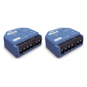 Shelly shelly1gen3x2 Relevador inalámbrico inteligente 16A, 110-230 V, 1  salida de contacto seco, compatible con asistente de voz Alexa, Google Home