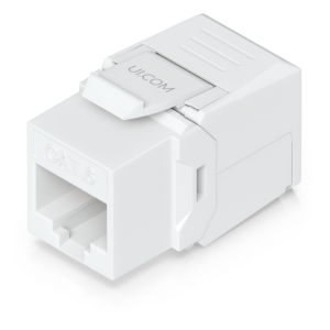 Ubiquiti uacc-keystone-jack-c6 Keystone Jack Cat6 Tipo Toolless para Terminación sin Herramientas, Instalación Snap-In en Patch Panel, Paquete con 12 Piezas