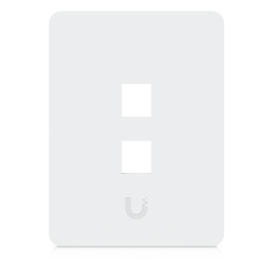 Ubiquiti uacc-wp-keystone-v-2p Placa de Pared Vertical Universal para Keystone de 2 Puertos con Cubierta Pintable, Acabado Personalizable, Paquete con 4 Piezas