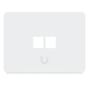 Ubiquiti uacc-wp-keystone-h-2p Placa de Pared Horizontal Universal para Keystone de 2 Puertos con Cubierta Pintable, Acabado Personalizable, Paquete con 4 Piezas