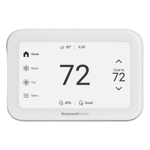 Honeywell Home Resideo thx1200w5 Termostato inteligente con pantalla táctil de 5 pulgadas, control de calidad de aire (IAQ), hasta 4H/2C bomba de calor, Wi-Fi, Bluetooth y Matter, color blanco