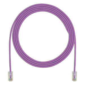 Panduit utp28x7vl Cable de Parcheo UTP Cat6A, CM/LSZH, Diámetro Reducido (28AWG), Color Violeta, 2.13 Metros (7 Pies)