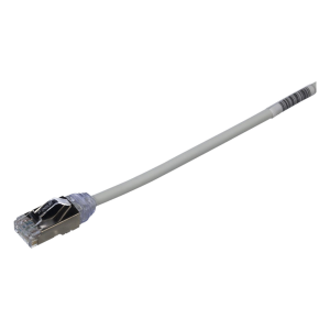 Panduit stp28x3mig Patch Cord Cat6A, Diámetro Reducido 28 AWG, Blindado S/FTP, CM/LS0H, 3 Metros (9.84 Pies), Color Gris