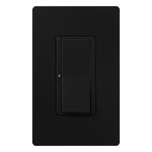 Lutron Electronics mas8ambls Switch Maestro de un solo polo, hasta 8 A, para multilocación con interruptores complementarios, color negro