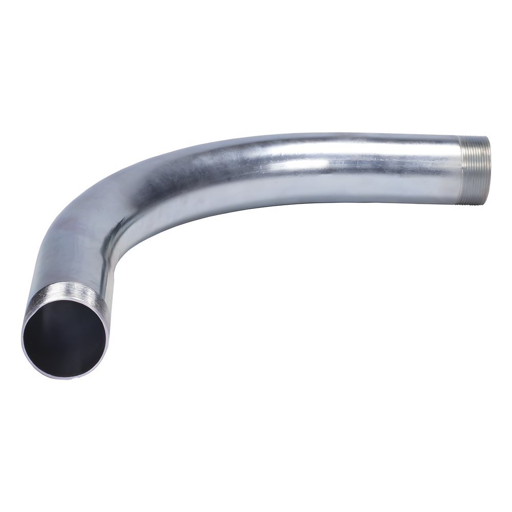 Jupiter ju-pg-300-cod Curva/Codo de 90° de 3 (76mm) pared gruesa con rosca galvanizado etiqueta amarilla