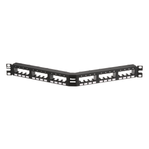 Panduit cppa24fmwbly Panel de Parcheo Modular Mini-Com (Sin Conectores), Angulado, Sin Blindaje,  Con Números Pre-Impresos, de 24 Puertos, 1UR