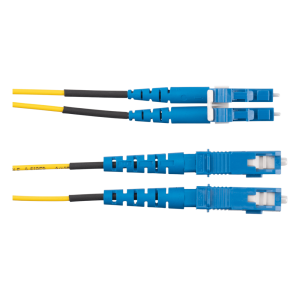 Panduit f92erlnsnsnm050 Jumper de Fibra Optica Monomodo 9/125 OS2, LC-SC Duplex, OFNR (Riser), Color Amarillo, 50 Metros