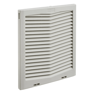 Hoffman hg1300404 Rejilla de Escape para Ventilador con Filtro HG / Protección IP54 / Compatible con Ventiladores HF13 de 13 in (325 mm) / De Plástico / Color Gris Claro