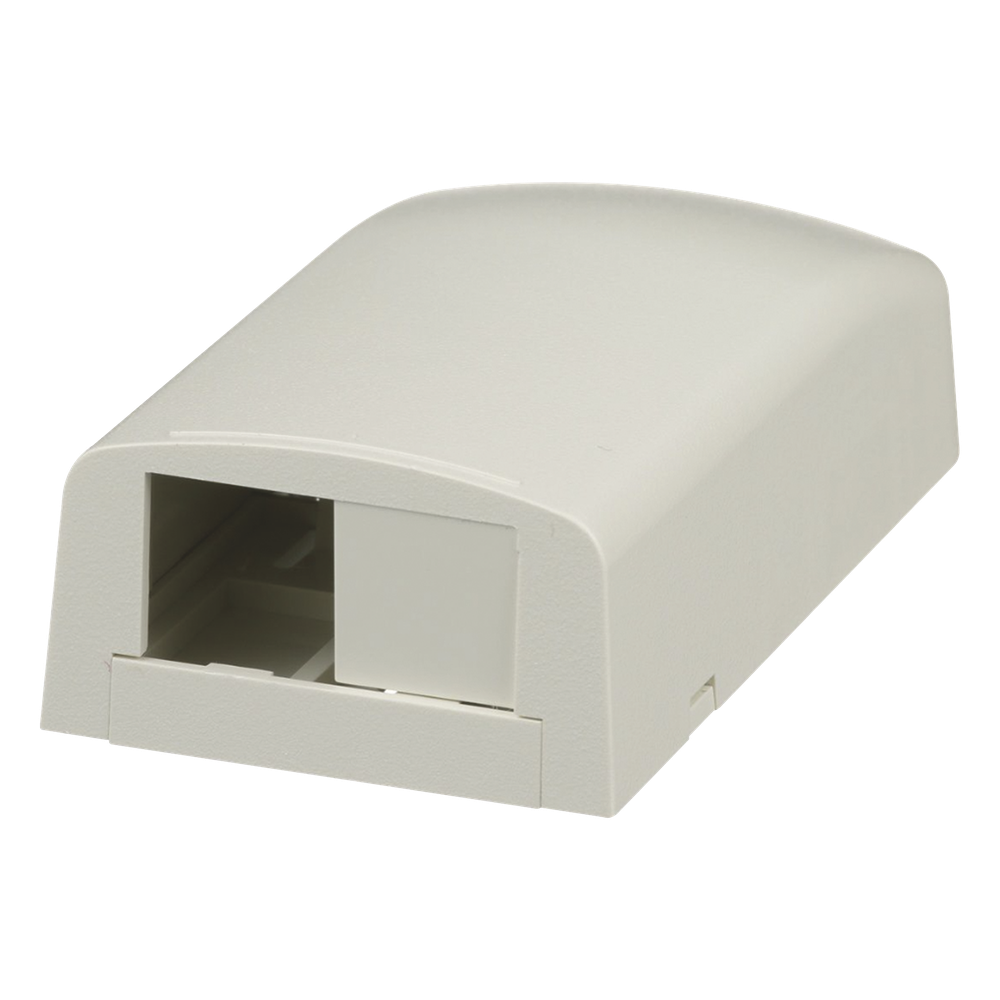 Panduit cbx2iw-ay Caja de Montaje en Superficie, Para 2 Módulos Mini-Com, Color Blanco Mate