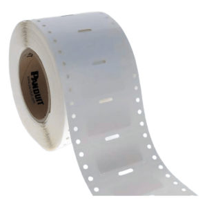 Panduit t038x000fjt Cinta continua de transferencia térmica de poliolefina, color blanco, Etiquetado para bloques de terminales, para impresoras TDP