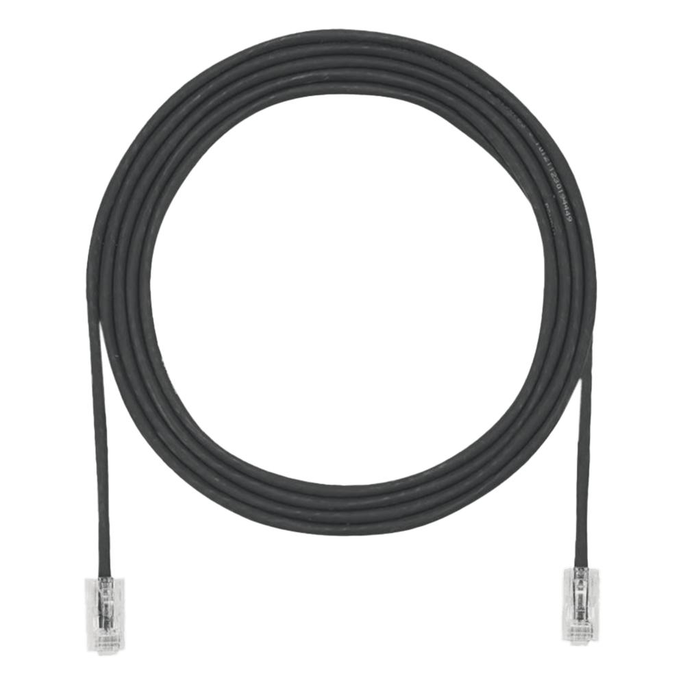 Panduit utp28x3bl Cable de Parcheo UTP Cat6A, CM/LSZH, Diámetro Reducido (28AWG), Color Negro, 0.91 Metros (3 Pies)
