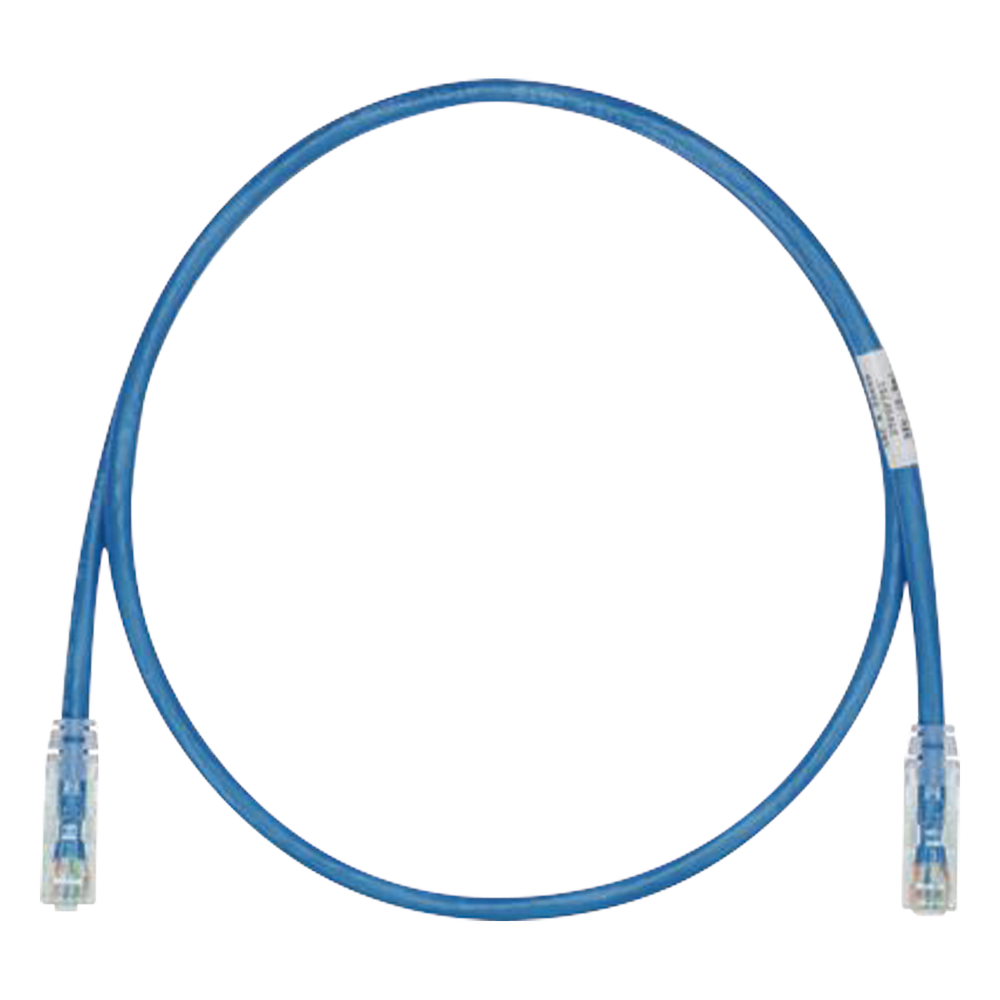 Panduit utpspl1mbuy Cable de Parcheo TX6, UTP Cat6, 24 AWG, LSZH, Color Azul, 1 Metro (3.28 Pies)