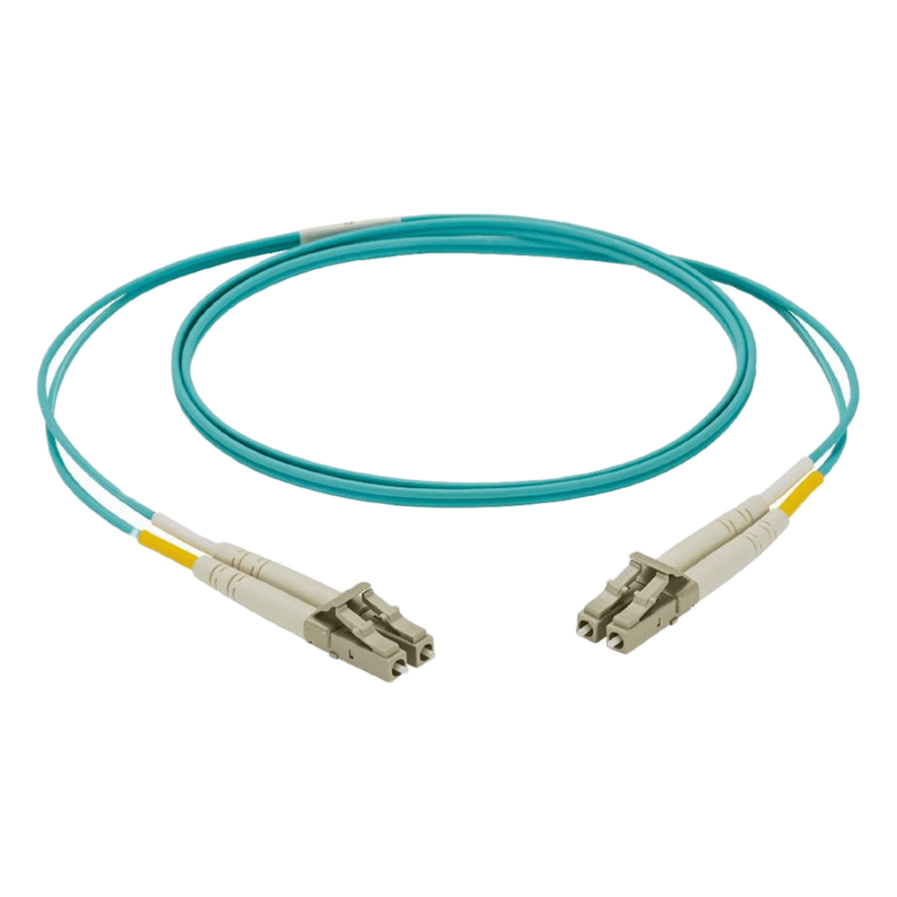 Panduit nkfpz22lllsm002 Jumper de Fibra Optica Multimodo 50/125 OM4, LC-LC Duplex, LSZH, Color Aqua, 2 Metros