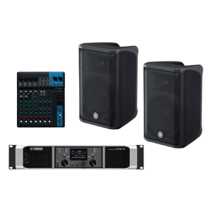 Yamaha cbr10kit/pa Kit Refuerzo Sonoro y Mixer | Incluye 2 Bocinas CBR10 | Amplificador PX5 | Mezclador MG10 | Ideal para PA