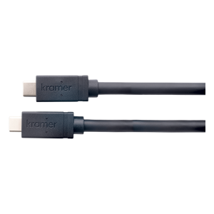 Kramer ca-u32/ff-15 Cable USB 3.2 GEN-2 Full Featured | USB-C (M) a USB-C (M) | Active | 10 Gbps | 100W PD | 4K@60 | Ethernet 1 Gbps | K-Lock | 4.60 mts