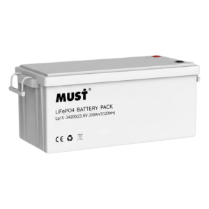 Must lp1524100 Batería Litio 25.6 Vcd 100Ah
