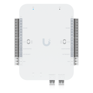 Ubiquiti ua-retrofit-hub-2 Retrofit Hub de Control de Acceso Alimentado por DC para Lectores Wiegand y OSDP, Control de Entrada y Salida para hasta 2 Puertas