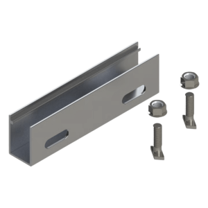 Basel n00003 N Connector / Cople de Aluminio para N Rail 4.72 / Acero Inoxidable /