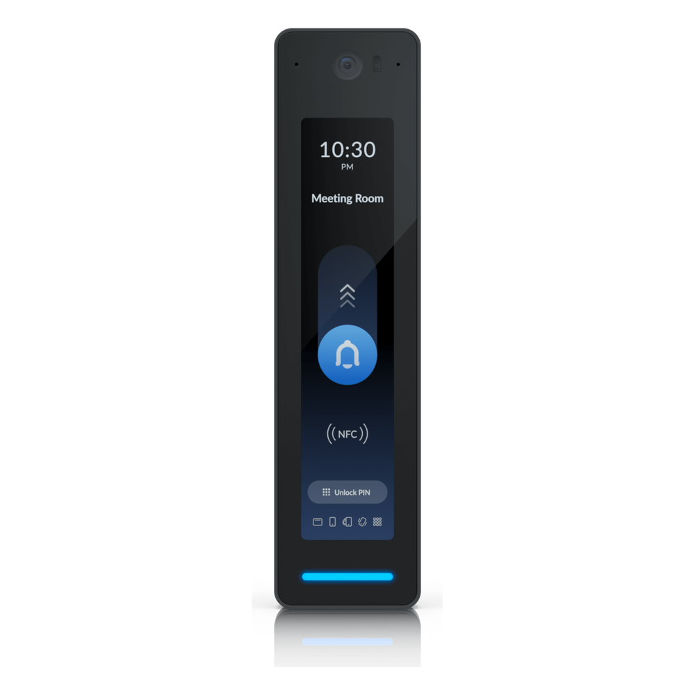 Ubiquiti ua-g3-pro-b Lector de Acceso G3 Pro con NFC, PIN, App UniFi Identity, Reconocimiento Facial y Touch Pass, Intercomunicador con Video, Resistencia IP55 y Alimentación PoE