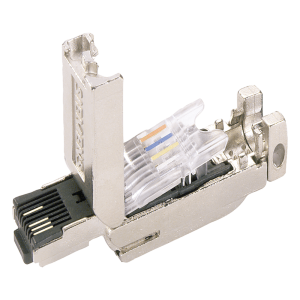 Siemens 6gk1901-1bb10-2aa0 Conector RJ45 / FastConnect / 180° / 10/100 Mbit/s / 4 Hilos / Metal / IP20 / 10 Reusos / PoE / PoE+