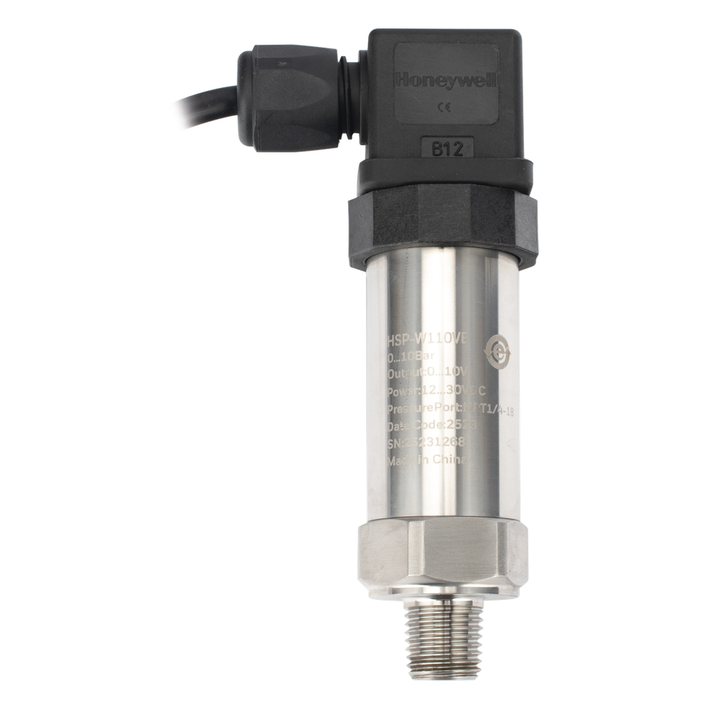 Honeywell Bms hsp-w110vb Sensor de presión industrial de 0 a 10 bar con salida analógica 0-10 V y conexión roscada NPT