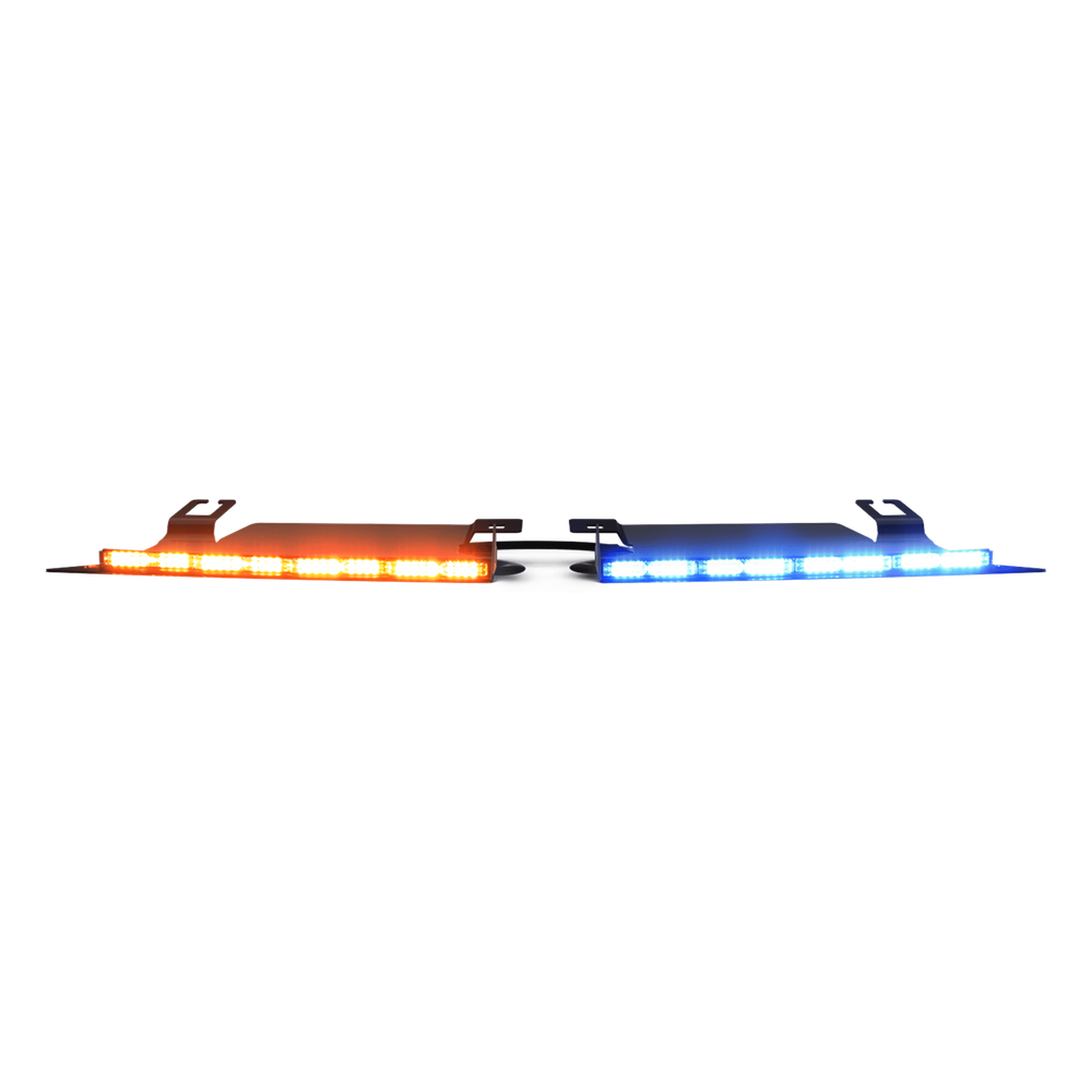 Ecco 39-30021-cm Visera Interior Rojo-Blanco/Azul-Blanco 144 LED Con Luces De Penetración incluye Bracket Ford Police Interceptor, Necesario agregar CZMATSIBSYS