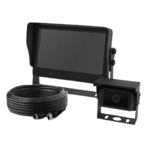 Ecco k7000bai Camara de Reversa Alambrica y Monitor para Vehículos de Trabajo y Montacargas con Inteligencia IA Para la Detección de Peatones