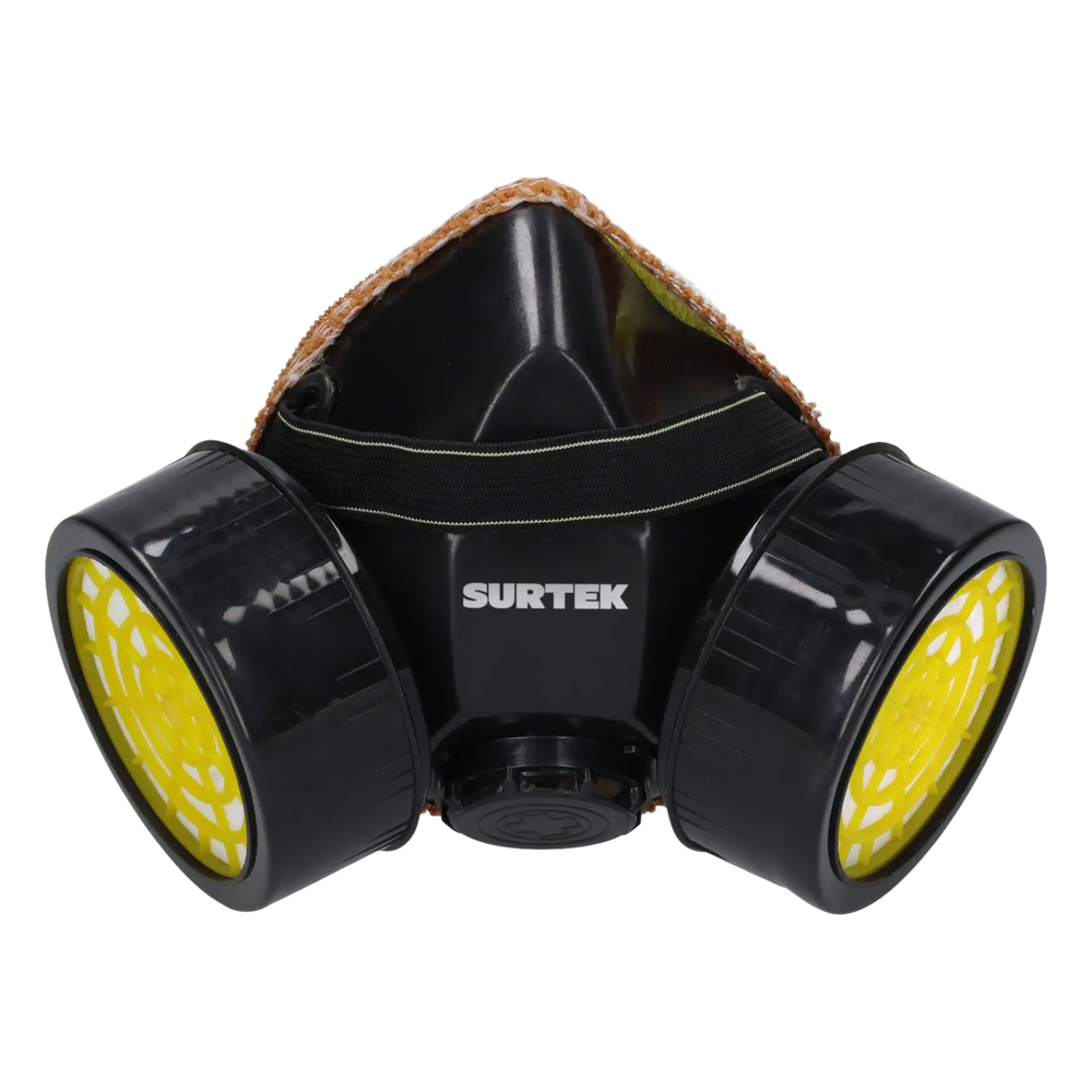 Urrea sys-resm2 Respirador de Media Cara / Protección contra Contaminantes Aéreos / Diseño de Media Cara / Doble Cartucho Intercambiable / Incluye 2 Cartuchos para Vapores Orgánicos / Variedad de Filtros / Sellado Cómodo / Válvul