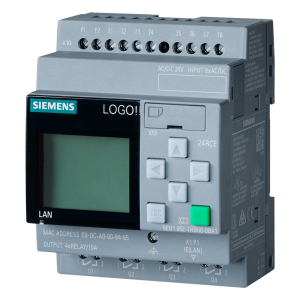 Siemens 6ed10521hb080ba2 Módulo Lógico LOGO! 24RCE / Display FA/E/S / 24 V AC/DC / 8 DI / 4 DO Relé / Ethernet / Servidor Web / 400 Bloques Memoria / Ampliación Modular / Cloud MQTT