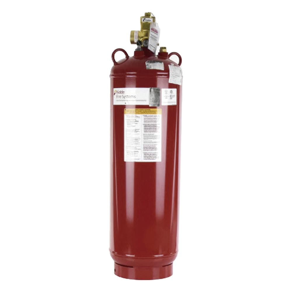 Kidde 45-550351-001 Cilindro con válvula de 350 lb de capacidad para sistema de extinción de agente limpio, con indicador de nivel de líquido, compatible con Kidde ECS-500 y ECS-500 Marine