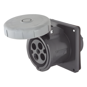Hubbell hub-hbl-460-r5w Receptáculo Pin and Sleeve Trifásico / 60 A 600 VCA 3 Fases / 3 Polos 4 Hilos / Hermético / Grado Industrial.