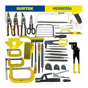 Surtek therr1 Tabla Exhibidora de Herramientas para Herrería.