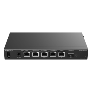 Ruijie rg-eg406xs-p Router Balanceador con Función SD-WAN, PoE+ hasta 110 Watts, Hasta 5 Servicios de Internet y hasta 400 clientes con desempeño de 2.5 Gbps, un puerto SFP+ 10G