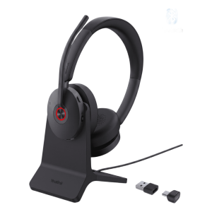Yealink bh74-with-stand-uc-usb-c/a Auriculares estéreo Yealink BH74 con base de carga / Bluetooth 5.3 con adaptador USB C&A / Cancelación activa de ruido / Indicadores de actividad