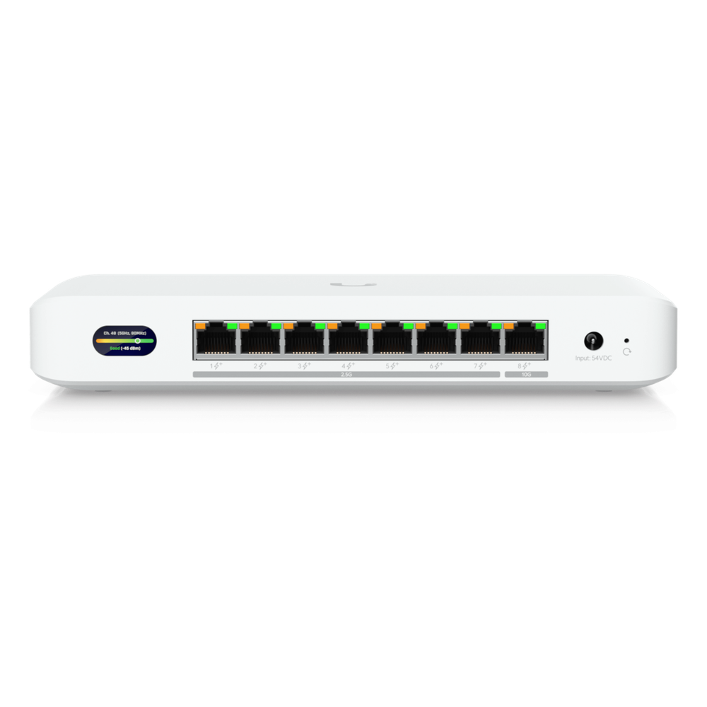 Ubiquiti udb-switch UniFi Device Bridge Switch (UDB-Switch) ? Switch PoE+ Compacto con Puertos Multi-Gig (1 x 10 GbE y 7 x 2.5 GbE) y Enlace Inalámbrico WiFi 7 Integrado
