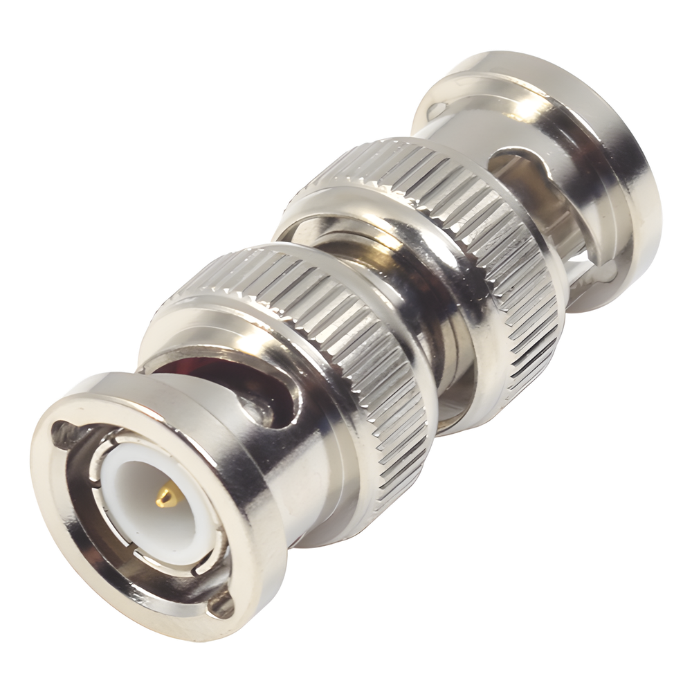 Rf Industries,Ltd rfb-1733 Adaptador tipo Barril para 75 Ohm, de Conector BNC Macho a BNC Macho, Niquel/ Oro/ Teflón.