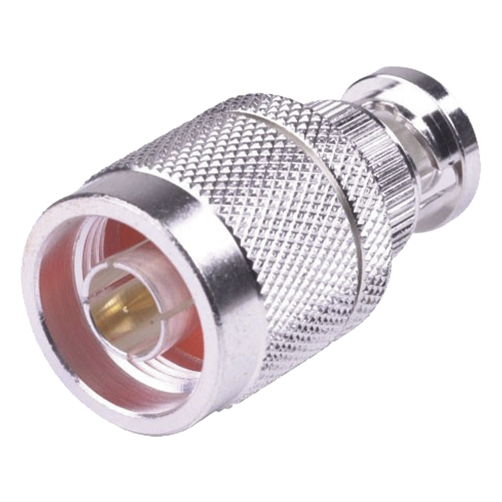 Rf Industries,Ltd rfn-1040-1 Adaptador en Línea, de Conector N Macho a BNC Macho, Plata/ Oro/ Teflón.