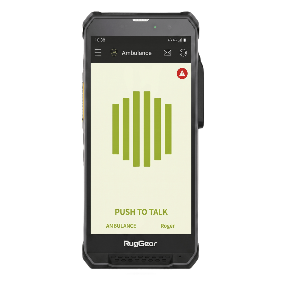 Ruggear rg880itsmart Kit Radio PoC LTE RugGear RG880i + Licencia TASSTA T.FLEX Smart 12 meses / Pantalla HD+ 5.5 (14 cm) 500 nits / Snapdragon 680 MCPTT / IP68 y MIL-STD-810H / Altavoz 103 dB / Android 14