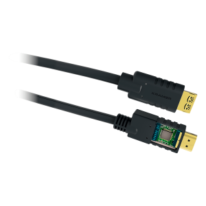 Kramer ca-hm-50 Cable HDMI Activo 4K a 60Hz | HDR, Triple Blindaje, K-Lock | CA-HM (15.20 mts / 50 ft)