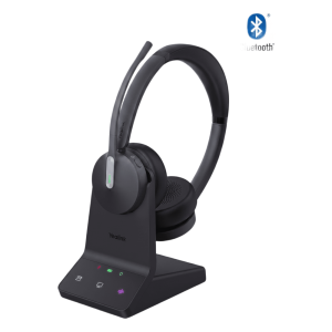 Yealink wh64-dual-uc Auriculares estéreo Yealink WH64 edición UC/ Base DECT y auriculares con Bluetooth integrado/ Triple conexión/ Cancelación de ruido con 3 micrófonos