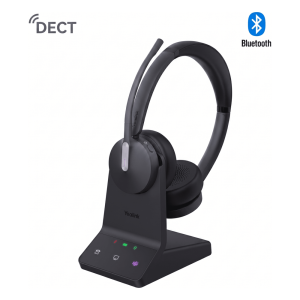 Yealink wh64-dual-teams Auriculares estéreo Yealink WH64 edición MS con Bluetooth integrado (base y auriculares DECT) / Cancelación activa de ruido / Triple conexión