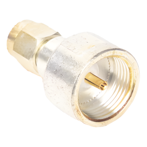 Rf Industries,Ltd pt-4000-006 Adaptador UNIDAPT Hembra a SMA Macho, Plata / Oro / Teflón.
